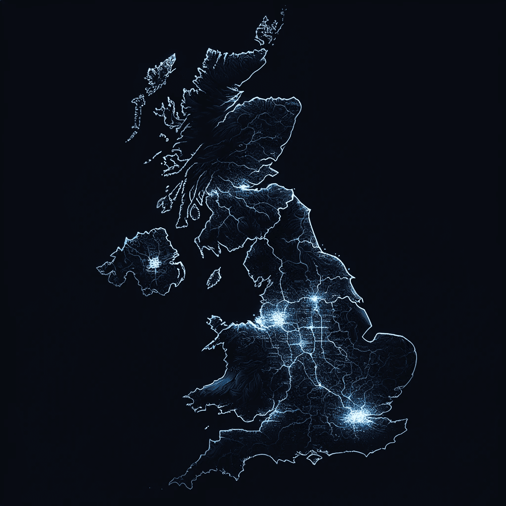 Dark Map of the UK