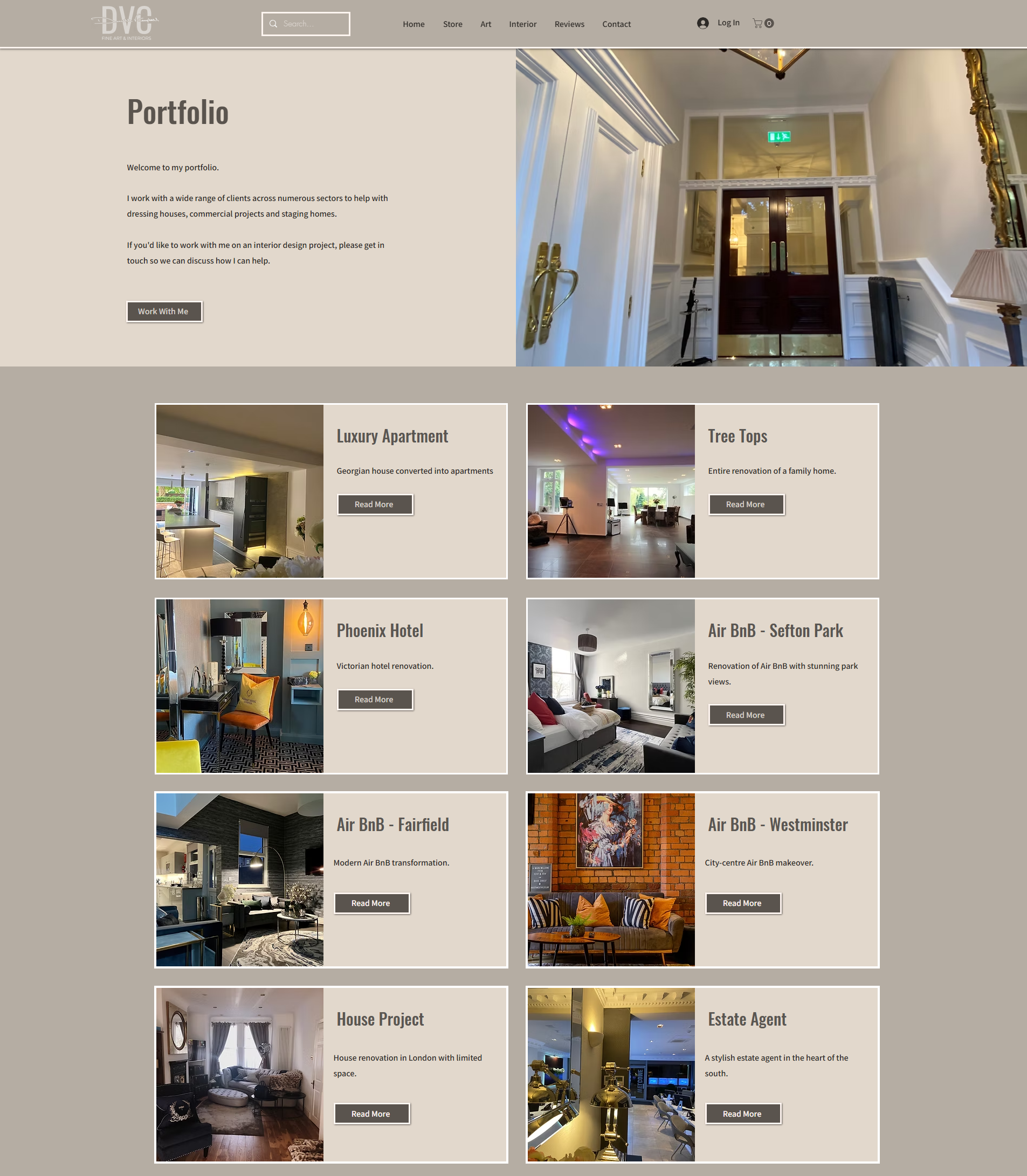 DVC interior design portfolio gallery